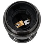 vidaXL Douilles de lampe 2 Pièces noir brillant E27