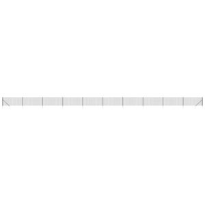 vidaXL Clôture en treillis métallique et ancrage anthracite 1x25 m