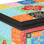 vidaXL Table de chevet Multicolore 40x35x45 cm en bois composite