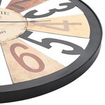 vidaXL Horloge murale Métal 60 cm Multicolore