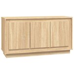 vidaXL Buffet chêne sonoma 102x35x55 cm bois d'ingénierie