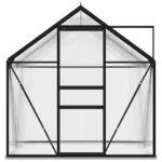 vidaXL Serre Anthracite Aluminium 2 47 m²