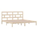 vidaXL Cadre de lit Bois de pin massif 200x200 cm