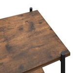 vidaXL Étagère à 4 niveaux noir et naturel 80x40x130 cm