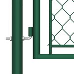 vidaXL Portail de jardin Acier 100x350 cm Vert