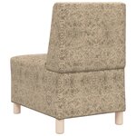 vidaXL Fauteuil avec oreiller 2 Pièces Gris clair 55 cm Cuir suédé faux