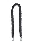 THIRARD - Chaîne acier gainé nylon Loops  vélo  moto  barrières  1.2m  noir - THIRARD