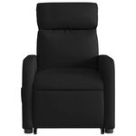 vidaXL Fauteuil inclinable de massage électrique Noir Tissu