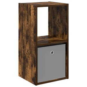 vidaXL Table de chevet Chêne fumé 35 x 32 x 68 5 cm Bois d'ingénierie