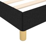 vidaXL Cadre de lit Noir 160x200 cm Tissu