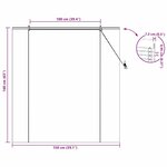 vidaXL Store enrouleur Autre Marron Clair 150 x 160 cm Bambou