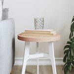 vidaXL Dessus de table Ø30x2 5 cm rond bois massif de hêtre
