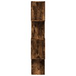 vidaXL Étagère séparatrice de pièce à 4 niveaux chêne fumé 70x24x129cm