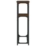 vidaXL Table console chêne marron 90x22 5x75 cm bois d'ingénierie