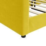 vidaXL Lit de repos sans matelas jaune 100x200 cm velours