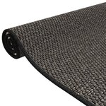 vidaXL Tapis de couloir aspect sisal anthracite 50x100 cm