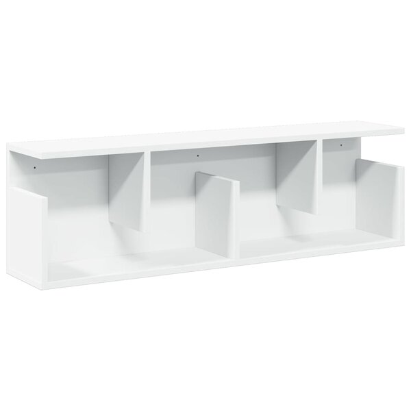 vidaXL Armoire murale 100x20x30 cm blanc bois d'ingénierie