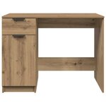 vidaXL Bureau chêne artisanal 100x50x75 cm bois d'ingénierie
