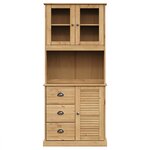 vidaXL Buffet haut VIGO 78x40x175 cm bois massif de pin