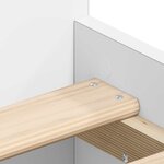 vidaXL Cadre de lit sans matelas blanc 75x190 cm