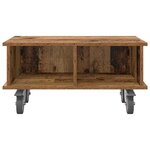 vidaXL Meuble TV Bois ancien 68 5 x 35 x 35 cm Bois d'ingénierie