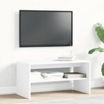 vidaXL Meuble TV Blanc 80 x 40 x 40 cm Aggloméré