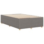 vidaXL Cadre de lit sans matelas taupe 120x190 cm tissu