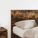 vidaXL Tête de lit Chêne fumé 160 cm Bois d'ingénierie