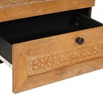 vidaXL Table de chevet avec tiroir Marron clair 50 x 33 x 60 cm