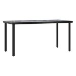 vidaXL Ensemble à manger jardin coussins 5Pièces marron poly rotin verre