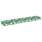vidaXL Coussin de palette pour banc Motif feuille 200x40x8 cm Tissu Oxford