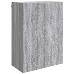 vidaXL Armoire Murale 66 x 34 5 x 90 cm Bois d'ingénierie Sonoma gris