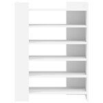 vidaXL Armoire à chaussures blanc 74 5x37 5x100 cm bois d'ingénierie