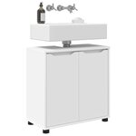 vidaXL Armoire de lavabo de salle de bain Blanc 60 x 30 x 60 cm