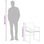 vidaXL Ensemble à manger de jardin avec coussins 11Pièces blanc textilène