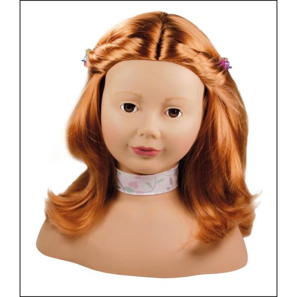 Götz Puppen 1192054 - Tête à coiffer et maquiller  Cheveux roux