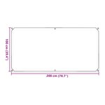 vidaXL Couverture pour plantes Transparent 1 x 2 m PVC