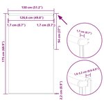 vidaXL Store enrouleur occultant rouge largeur du tissu 126 6 cm
