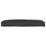 vidaXL Coussin de palette pour banc noir 110 x 40 x 8 cm en tissu Oxford