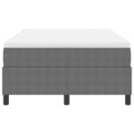 vidaXL Lit à ressorts Gris clair et blanc 120 x 200 cm