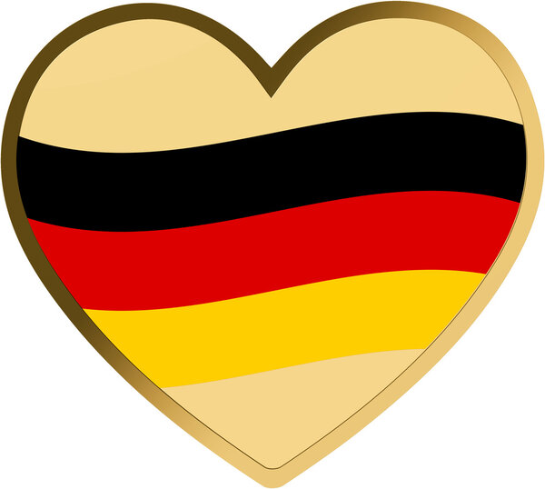 Monnaie GERMANY HEART WITH FLAG Sport Icons 1/1000 Oz Or 3000 Francs Chad