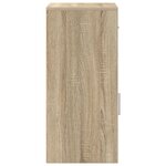 vidaXL Armoire de rangement en chêne Sonoma Chêne Sonoma MDF Moyenne