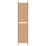 vidaXL Paravent 5 Panels Beige 250 x 220 cm Tissu
