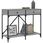 vidaXL Table console sonoma gris 100x39x78 5 cm bois d'ingénierie