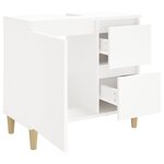 vidaXL Armoire de salle de bain blanc 65x33x60 cm bois d'ingénierie