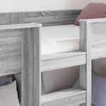 vidaXL Lit Superposé pour Enfants Gris Sonoma 80 x 200 cm