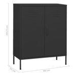 vidaXL Armoire de rangement Anthracite 80x35x101 5 cm Acier
