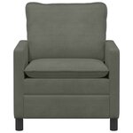 vidaXL Canapé Gris clair 76 x 81 x 87 5 cm Tissu