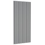 vidaXL Panneaux de toiture 12 Pièces Acier galvanisé Gris 100x45 cm