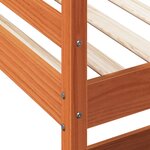 vidaXL Lit superposé sans matelas cire marron 90x190 cm pin massif
